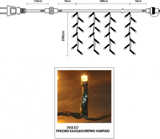 ����������������� ������� �������� 360 LED �� �������� - ����� 2m X 2m