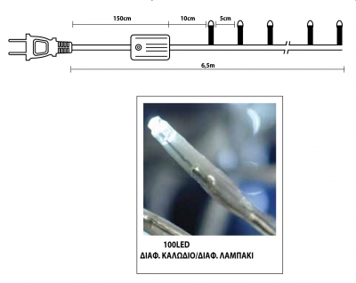 IP20 -100Led -     