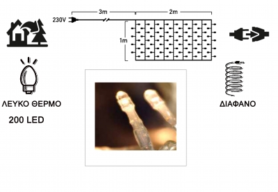  200 LED   -    2 X 1  