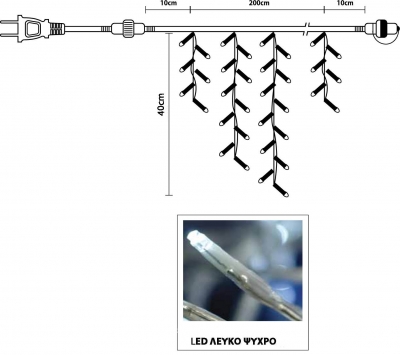      IP 44  100 LED -  (2m X 0,40m)  