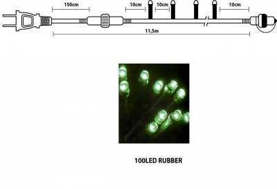 IP 44  100 LED -   