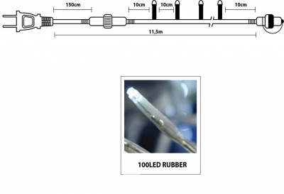 IP 44  100 LED -   