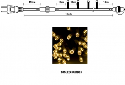 IP 44  100 LED -    