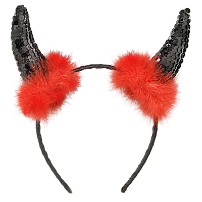 ����������� �������� ����� Devil Black Sequin Horns